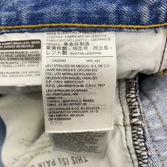 Levi's 505™ Straight Regular Fit Denim Jeans Men's 30x30 - Picture 9 of 15